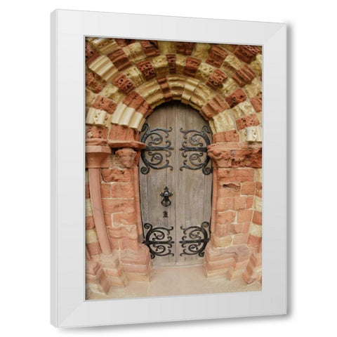 The Orkney Islands, Cathedral of St Magnus White Modern Wood Framed Art Print by Morris, Arthur