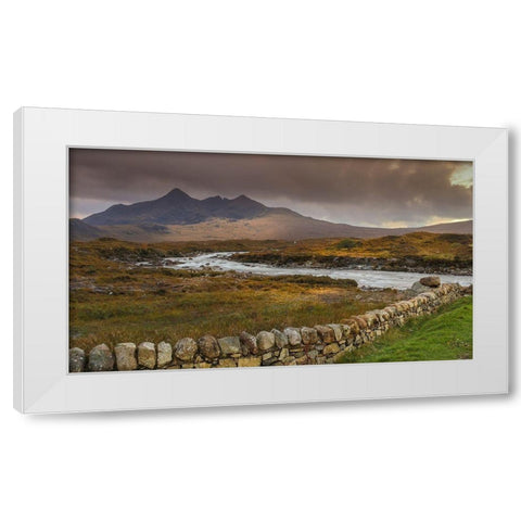 Enchanted Waters of Sligachan Old Bridge Isle of Skye-Scotland White Modern Wood Framed Art Print by Norring, Tom