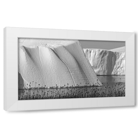 Icebergs of Sermermiut-Ilulissat-Greenland White Modern Wood Framed Art Print by Su, Keren