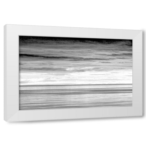 Washington Sunrise on Strait of Juan de Fuca White Modern Wood Framed Art Print by Paulson, Don