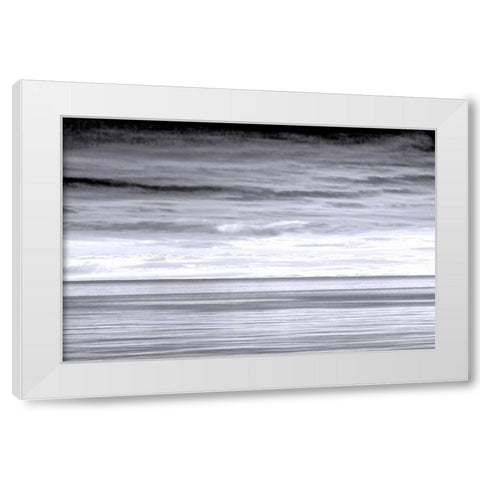 Washington Sunrise on Strait of Juan de Fuca White Modern Wood Framed Art Print by Paulson, Don