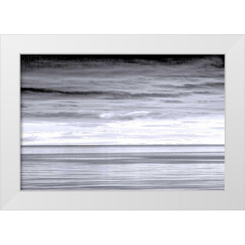 Washington Sunrise on Strait of Juan de Fuca White Modern Wood Framed Art Print by Paulson, Don