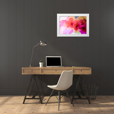 Hibiscus Flower and Tissue Paper with Light White Modern Wood Framed Art Print by Beraldo, Zandina Muench