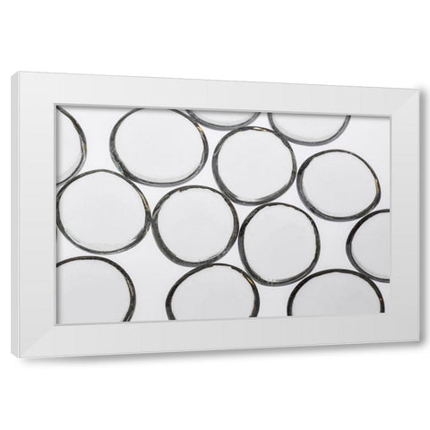 Clear Glass Pebbles with light White Modern Wood Framed Art Print by Beraldo, Zandina Muench