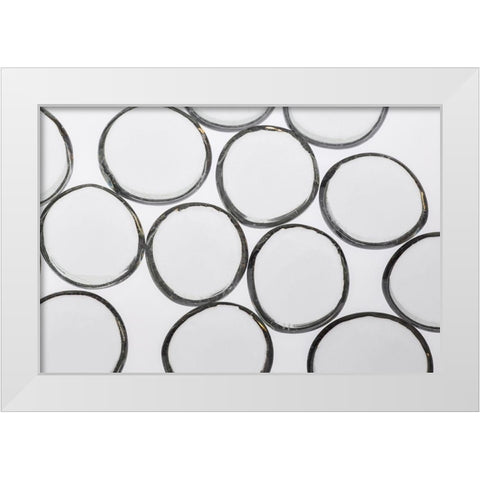 Clear Glass Pebbles with light White Modern Wood Framed Art Print by Beraldo, Zandina Muench