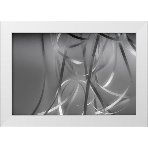 Ribbon and Light Patterns White Modern Wood Framed Art Print by Beraldo, Zandina Muench