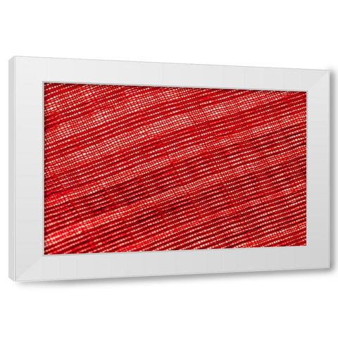 Colorful fabric detail White Modern Wood Framed Art Print by Muench, Zandria