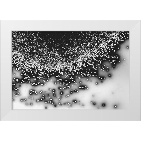 Beet juice and salt crystals White Modern Wood Framed Art Print by Muench, Zandria