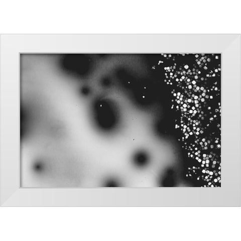 Beet juice and salt crystals White Modern Wood Framed Art Print by Muench, Zandria
