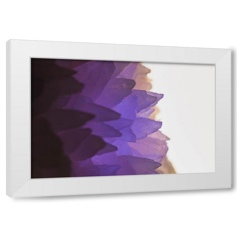 Rose Quartz White Modern Wood Framed Art Print by Muench, Zandria