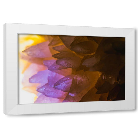 Rose Quartz White Modern Wood Framed Art Print by Muench, Zandria