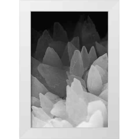 Rose Quartz White Modern Wood Framed Art Print by Muench, Zandria