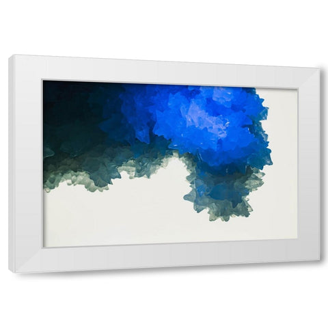 Quartz crystals White Modern Wood Framed Art Print by Muench, Zandria