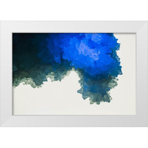 Quartz crystals White Modern Wood Framed Art Print by Muench, Zandria