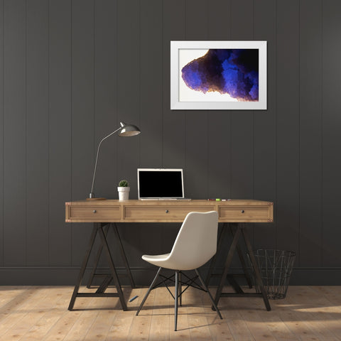 Quartz crystals White Modern Wood Framed Art Print by Muench, Zandria