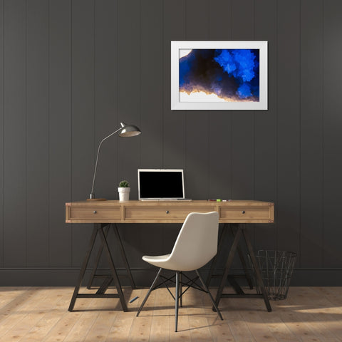 Quartz crystals White Modern Wood Framed Art Print by Muench, Zandria