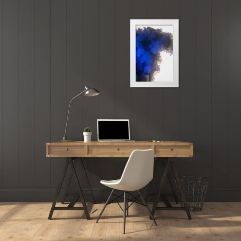 Quartz crystals White Modern Wood Framed Art Print by Muench, Zandria