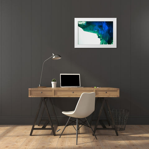 Quartz crystals White Modern Wood Framed Art Print by Muench, Zandria