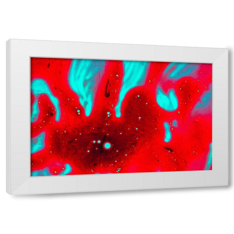 Paint-oil and water White Modern Wood Framed Art Print by Muench, Zandria