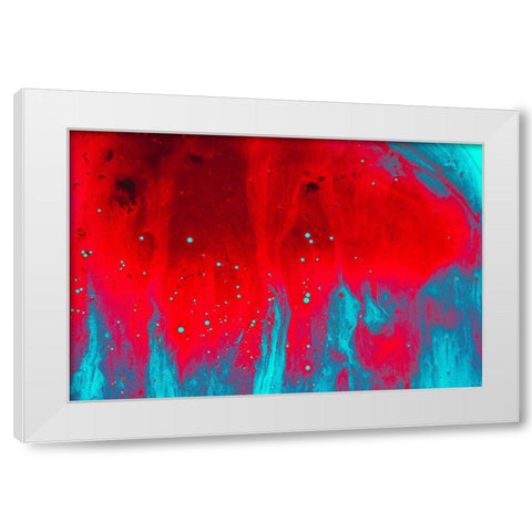 Paint-oil and water White Modern Wood Framed Art Print by Muench, Zandria