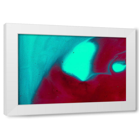 Paint-oil and water White Modern Wood Framed Art Print by Muench, Zandria