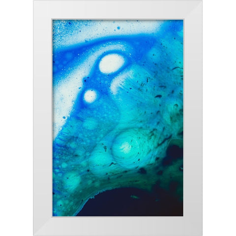 Paint-oil and water White Modern Wood Framed Art Print by Muench, Zandria