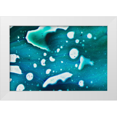 Paint-oil and water White Modern Wood Framed Art Print by Muench, Zandria