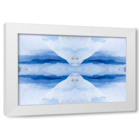 Argentina, Patagonia Abstract of glacier ice White Modern Wood Framed Art Print by Kaveney, Wendy
