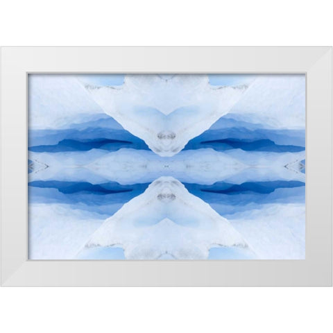Argentina, Patagonia Abstract of glacier ice White Modern Wood Framed Art Print by Kaveney, Wendy
