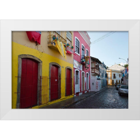 Historic Building - Olinda White Modern Wood Framed Art Print by Su, Keren
