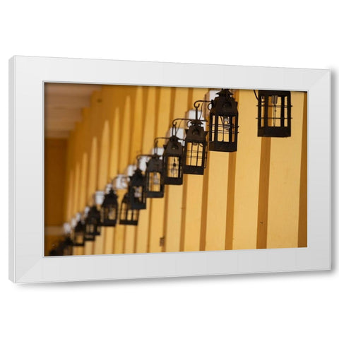 South America-Colombia-Cartagena Las Bovedas-once dungeons White Modern Wood Framed Art Print by Hopkins, Cindy Miller