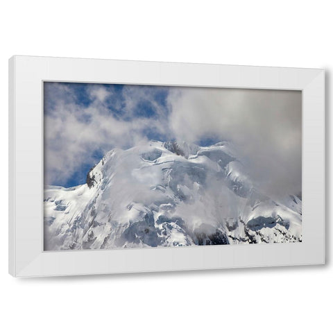 Antisana volcano-Antisana National Park-Ecuador White Modern Wood Framed Art Print by Jones, Adam