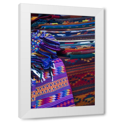 Mexico, San Miguel de Allende, Rugs for Sale White Modern Wood Framed Art Print by Rotenberg, Nancy