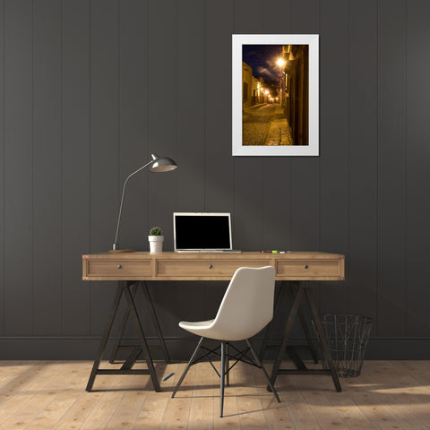 Mexico, San Miguel de Allende, Street scene White Modern Wood Framed Art Print by Rotenberg, Nancy