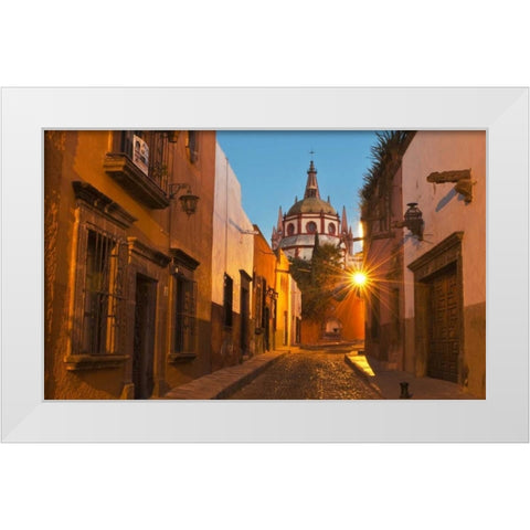 San Miguel de Allende, Mexico White Modern Wood Framed Art Print by Rotenberg, Nancy
