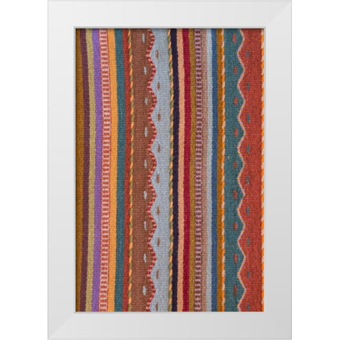 Mexico, San Miguel de Allende Rug patterns White Modern Wood Framed Art Print by Paulson, Don