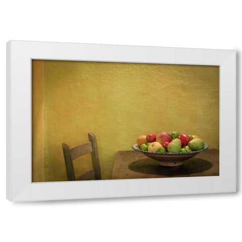 Mexico, San Miguel de Allende Fruit bowl White Modern Wood Framed Art Print by Paulson, Don