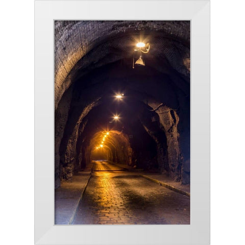 Mexico, Guanajuato Underground roadway White Modern Wood Framed Art Print by Paulson, Don