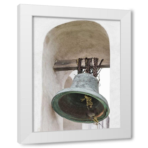 Mexico, San Miguel de Allende Church bell White Modern Wood Framed Art Print by Paulson, Don