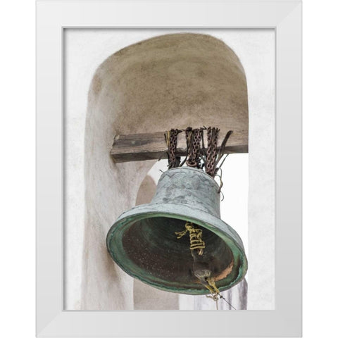 Mexico, San Miguel de Allende Church bell White Modern Wood Framed Art Print by Paulson, Don