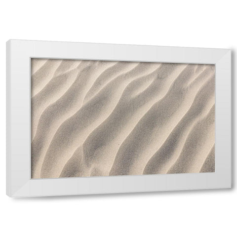 Guerrero Negro- Mulege- Baja California Sur- Mexico. Sand dunes along the western coast. White Modern Wood Framed Art Print by Wilson, Emily M.