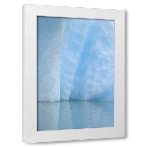 USA, Alaska, Alsek Lake Close-up of blue iceberg White Modern Wood Framed Art Print by Paulson, Don