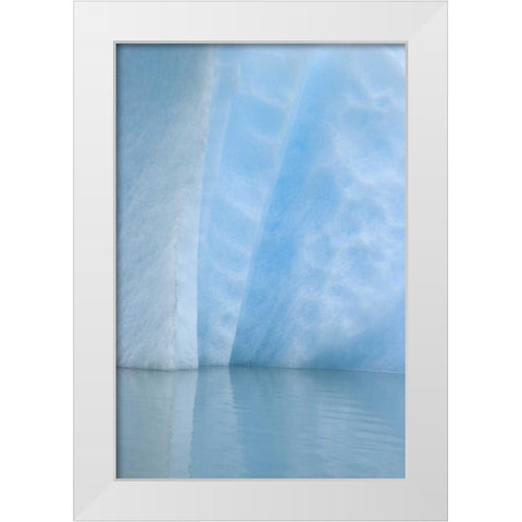 USA, Alaska, Alsek Lake Close-up of blue iceberg White Modern Wood Framed Art Print by Paulson, Don