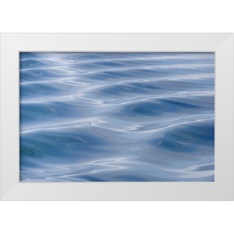 USA, Alaska Detail of boat wake White Modern Wood Framed Art Print by Paulson, Don