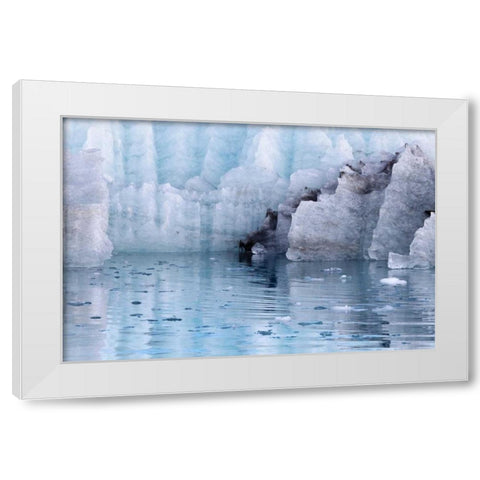 Alaska, Glacier Bay NP Margerie Glacier White Modern Wood Framed Art Print by Paulson, Don