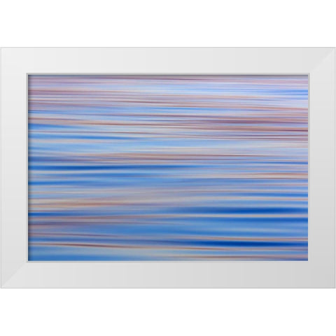 USA, Alaska Water abstract at sunset White Modern Wood Framed Art Print by Paulson, Don