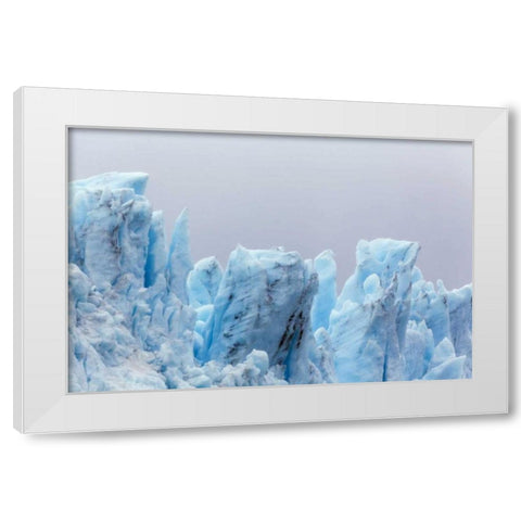 Alaska, Glacier Bay NP Margerie Glacier White Modern Wood Framed Art Print by Paulson, Don