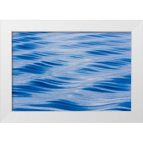 Alaska Water abstract White Modern Wood Framed Art Print by Paulson, Don