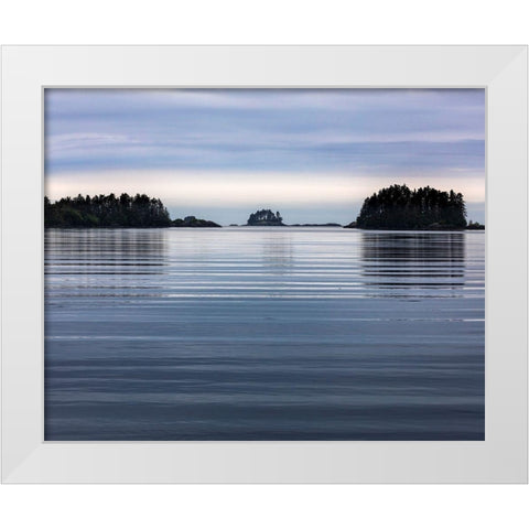 Alaska Composite of seascape in Gulf of Alaska  White Modern Wood Framed Art Print by Jaynes Gallery