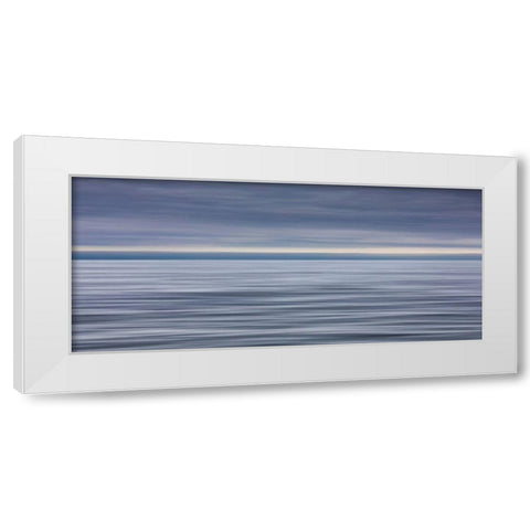 Alaska Gulf of Alaska Panorama of abstract seascape in Gulf of Alaska  White Modern Wood Framed Art Print by Jaynes Gallery